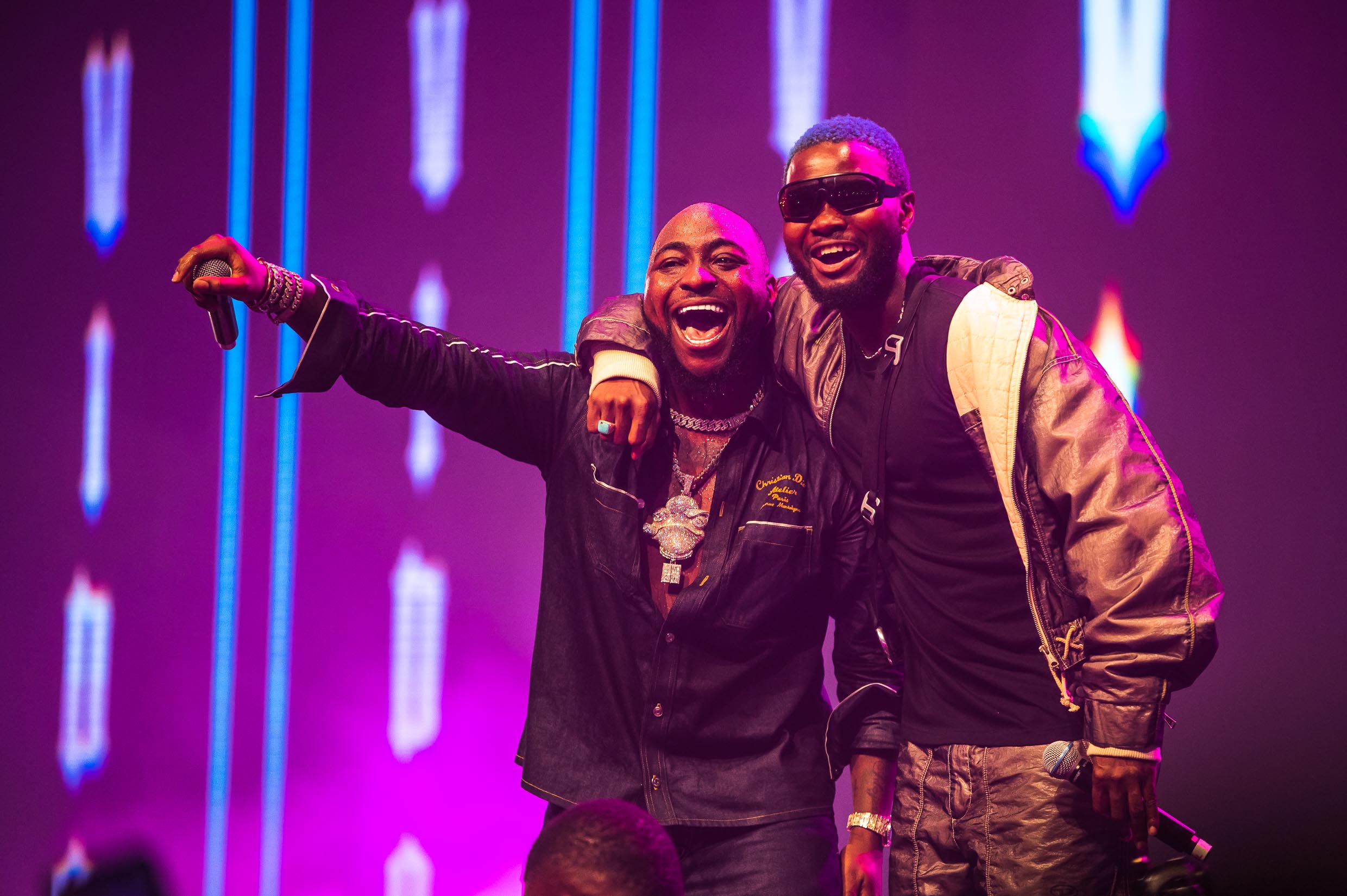 Davido and Wurld performing at Flytime Fest